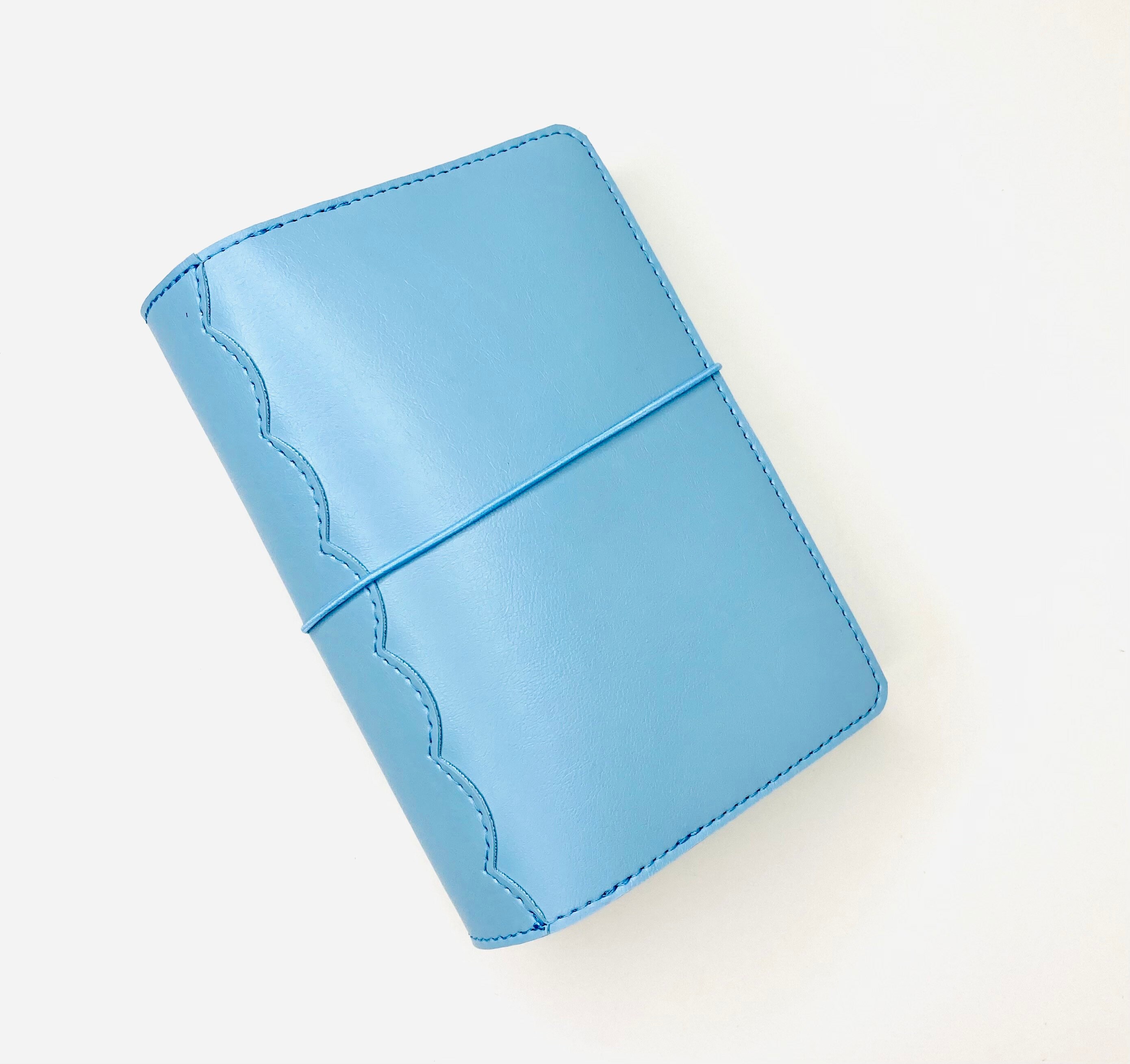 Handmade Blue Faux Leather Planner Cover. Different Sizes Etsy