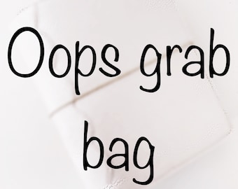 Oops grab bag. Planner covers. Happy planner covers. Oops bag. Traveler’s notebook cover. B6 tN cover. Handmade planner covers