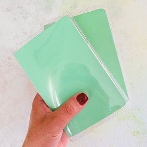 Handmade Moleskine Daily Pocket size All Clear jelly cover. Moleskine Pocket size clear jelly cover Moleskine weekly all clear jelly cover