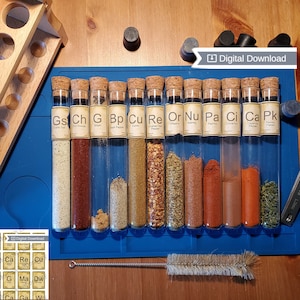 Test Tube Spice Labels - Science is Magic! at Momo's Laboratory - Digital Download