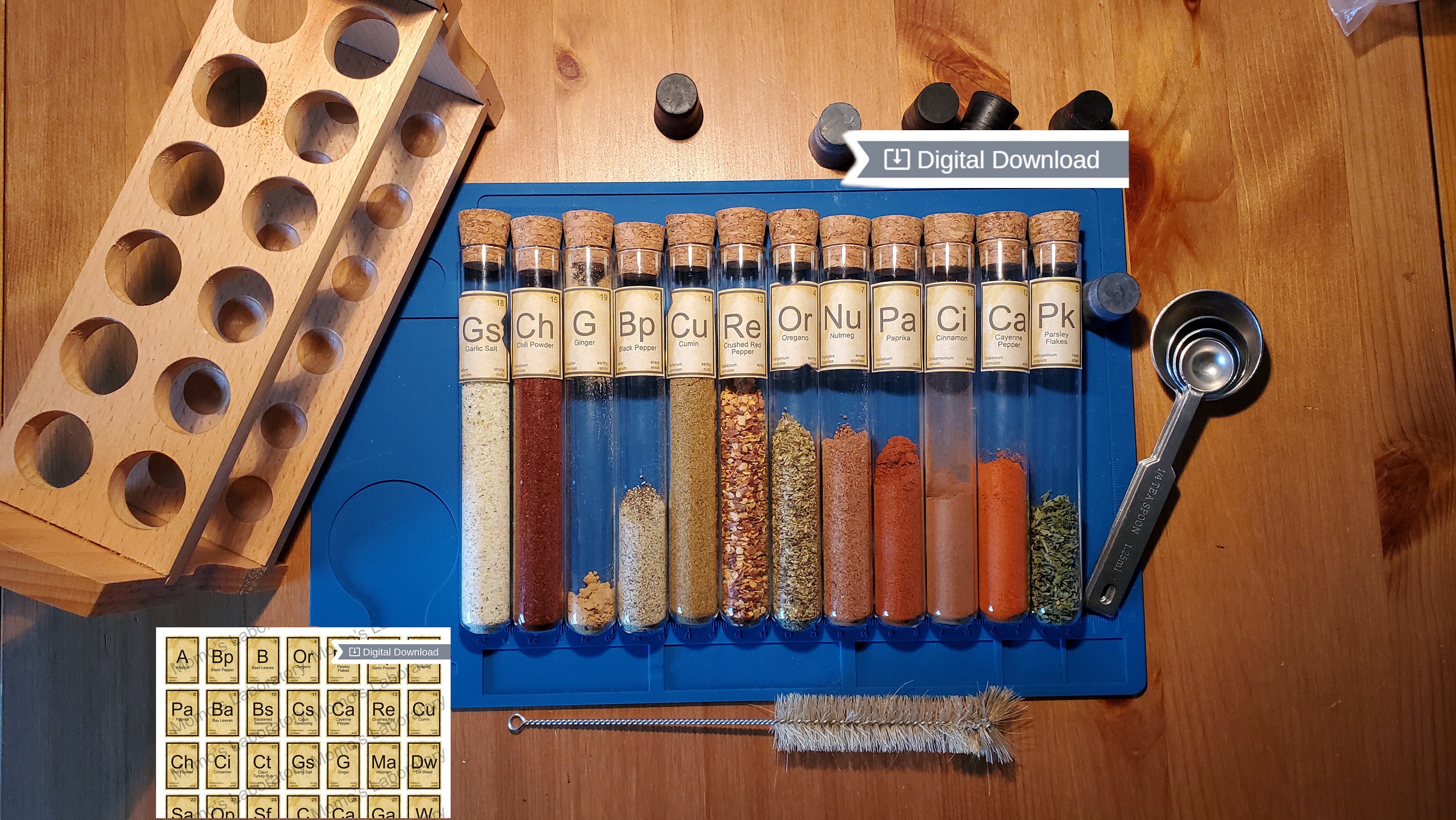 Test Tube Spice Labels Science is Magic at Momo s Laboratory Digital Download Etsy