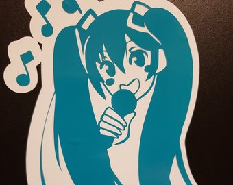 Vocaloid Hatsune Miku SVG imagen vinilo