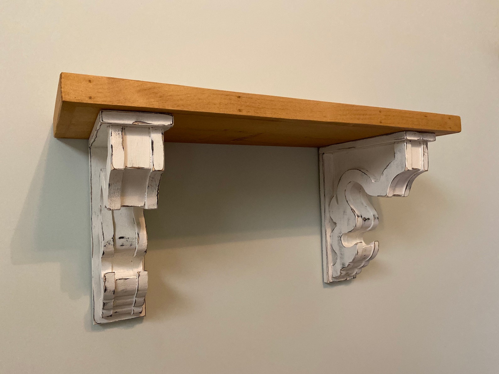 12 Deep French Country Corbel Shelf / Rustic Shelf With Etsy
