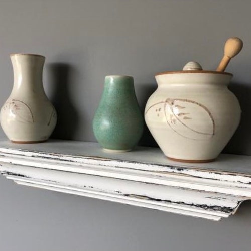 Lightly Distressed Floating Shelf French Country Shelf Etsy