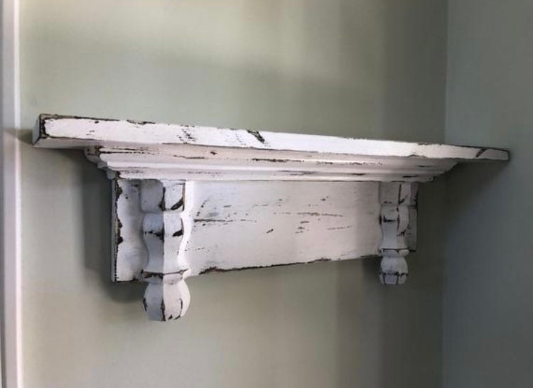 French Country Shelf / Distressed Floating Shelf / Kitchen Etsy