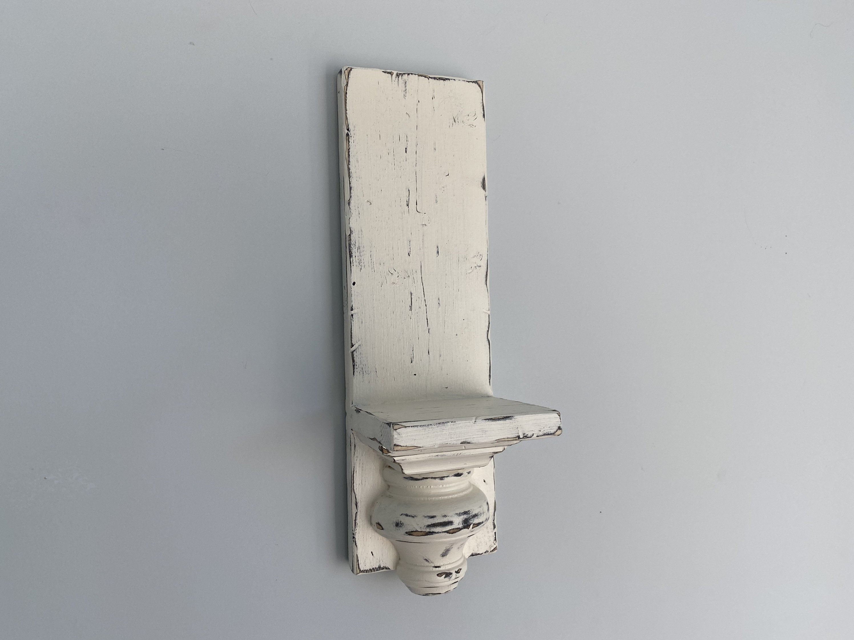 Distressed Farmhouse Candle Sconce Set / Candle Holder / Wall Etsy