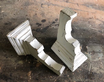 French Country Corbel Set / Country Farmhouse Corbels / Rustic Decor / Candle Sconce / Candle Holder