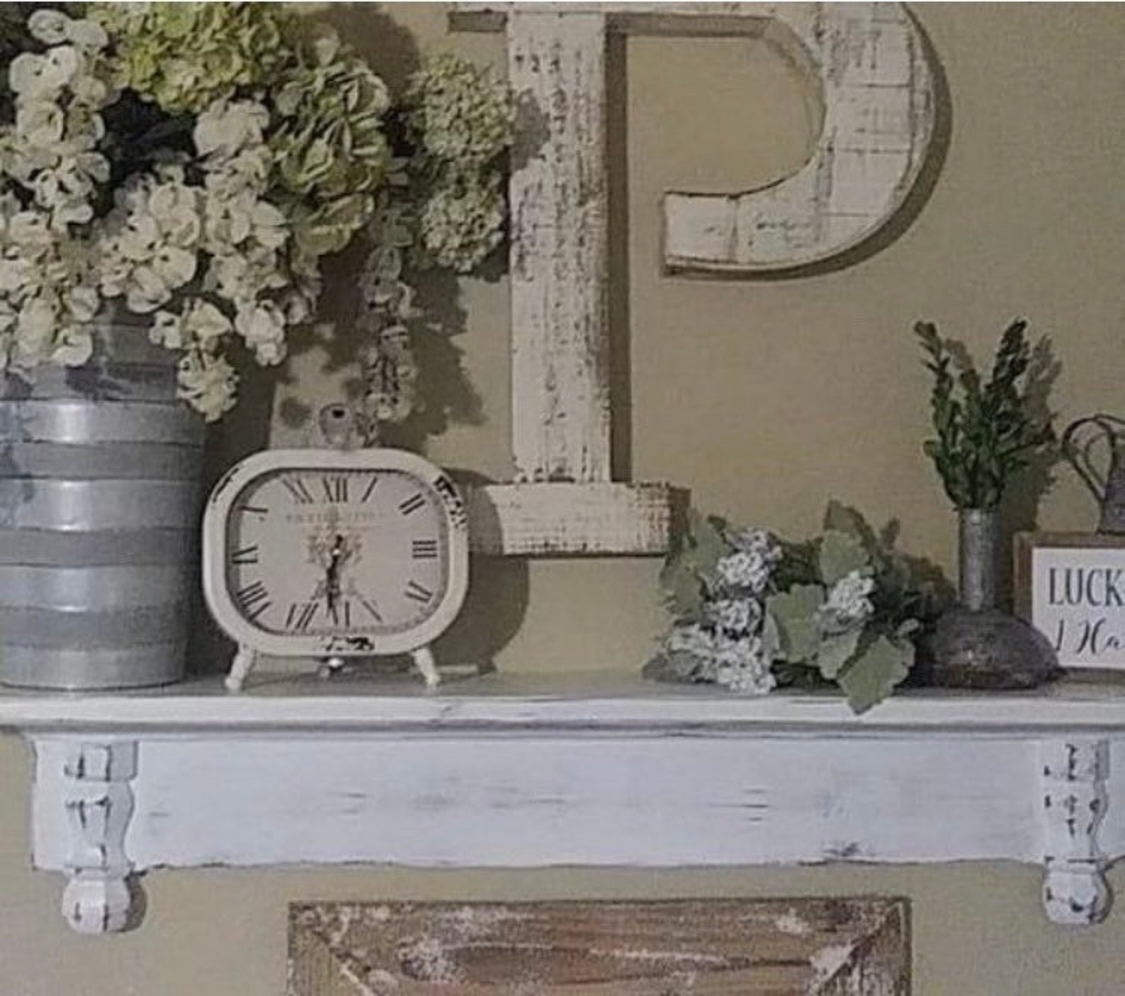 French Country Shelf / Distressed Floating Shelf / Kitchen Shelf