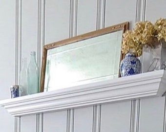 Shelf With Lip / Crown Molding Shelf With Lip / Floating Shelf With Lip / Shelves With Lip / Picture Ledge / Window Shelf / Door Shelf