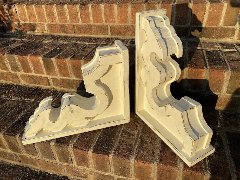 Large French Country Corbel Set / Farmhouse Corbels / Corbel Etsy