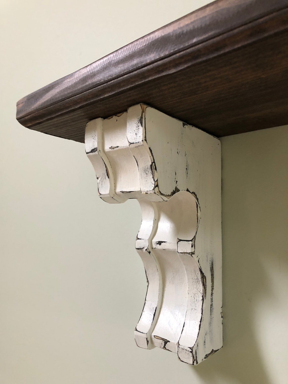 French Country Corbel Shelf / Rustic Shelf with Corbels / Etsy