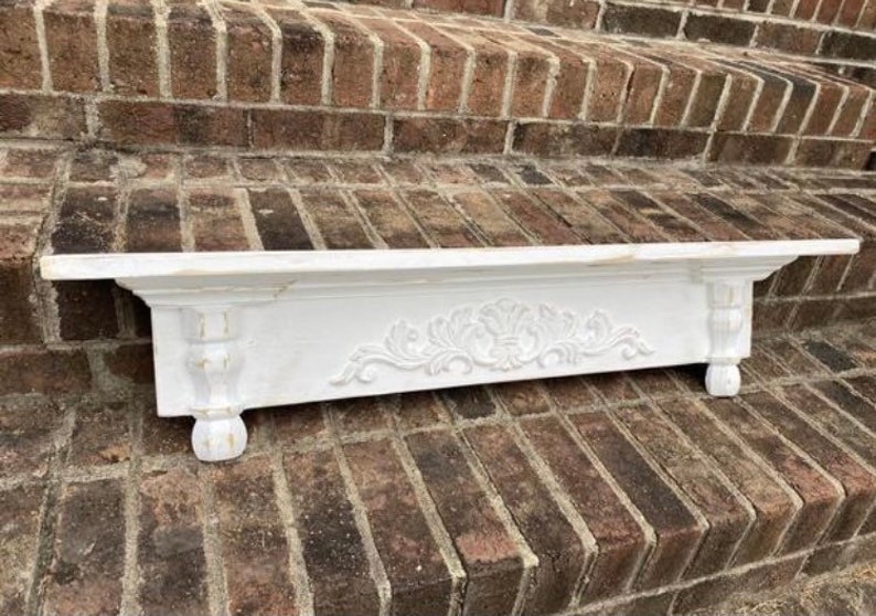 French Country Shelf / Primitive Shelf / Antique Style Shelf / Etsy