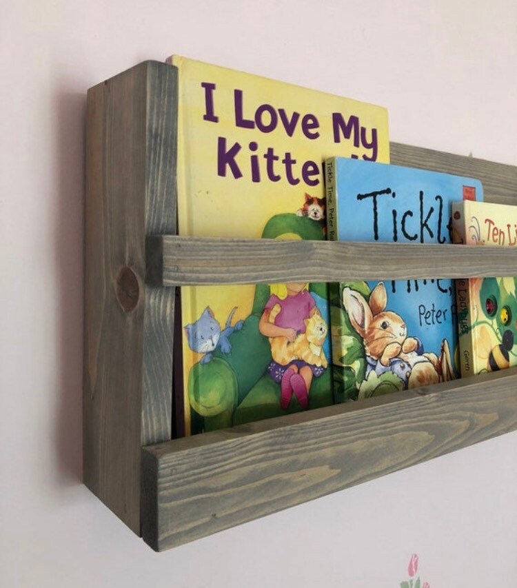 Childrens Book Shelf Nursery Decor Book Rack Book Shelf Etsy