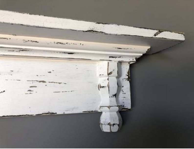 French Country Shelf / Distressed Floating Shelf / Kitchen Etsy