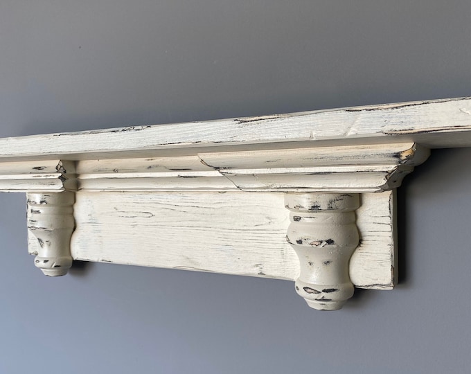 French Country Shelf / Farmhouse Shelf / Mantel Shelf / Etsy