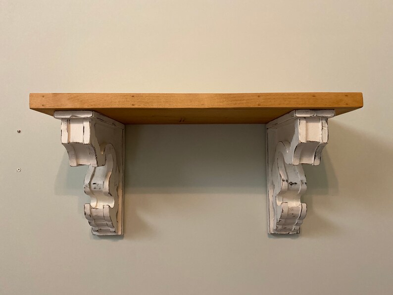 12 Deep French Country Corbel Shelf / Rustic Shelf With Etsy