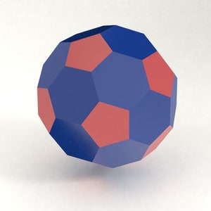 Soccer Ball 3D papercraft | DIY paper sculpture | Paper model pattern | Do it yourself | Low poly | PDF pattern | origami | Ball
