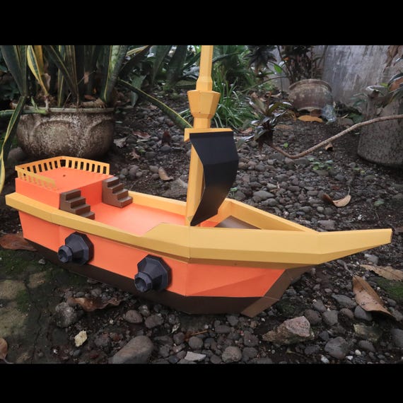 Taller De Barco Pirata Barco Pirata Para Manualidades 3D Cortar