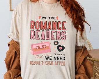 Romance Reader T-shirt - Booklover Tee - Bookish Shirt - Unisex Crew Neck T-shirt