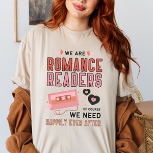 Romance Reader T-shirt - Booklover Tee - Bookish Shirt - Unisex Crew Neck T-shirt