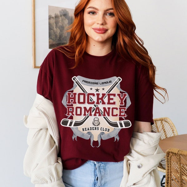 Hockey Romance Readers Club Tshirt - Sports Romance - Bookish Unisex Crew Neck T-shirt - Bookish T-shirt - Book Club