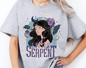 Little Serpent - The Serpent and the Wings of Night T-shirt - Crew Neck T-shirt - Bookish T-shirt - Carissa Broadbent Official Licensed