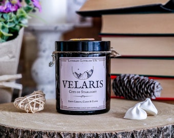 Velaris ACOTAR Candle  Officially Licensed A Court of Thorns and Roses, Book Lover Candle, Bookish Gifts, Book Candle Gift
