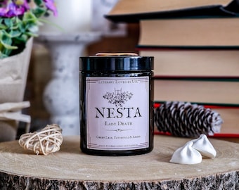 Nesta ACOTAR Candle - Officially Licensed A Court of Thorns and Roses, Book Lover Candle, Bookish Gifts, Book Candle Gift