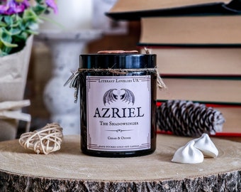 Azriel ACOTAR Candle - Officially Licensed A Court of Thorns and Roses, Book Lover Candle, Bookish Gifts, Book Candle Gift