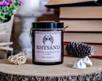 Rhysand ACOTAR Candle  Officially Licensed A Court of Thorns and Roses, Book Lover Candle, Bookish Gifts, Book Candle Gift