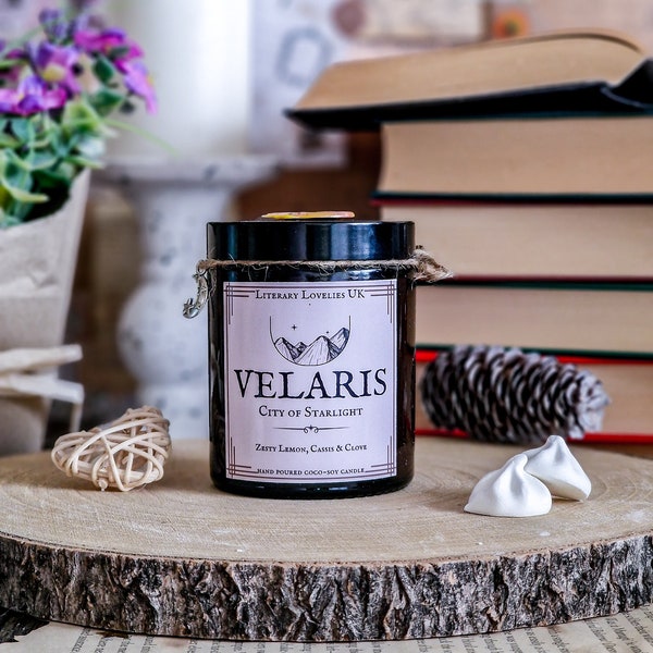 Velaris ACOTAR Candle  Officially Licensed A Court of Thorns and Roses, Book Lover Candle, Bookish Gifts, Book Candle Gift