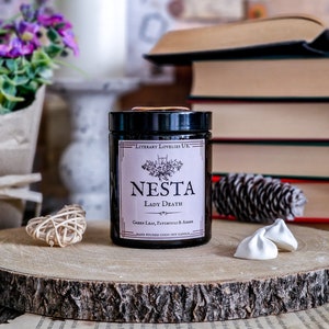 Nesta ACOTAR Candle  Officially Licensed A Court of Thorns and Roses, Book Lover Candle, Bookish Gifts, Book Candle Gift