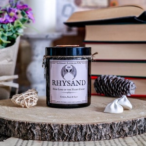 Rhysand ACOTAR Candle  Officially Licensed A Court of Thorns and Roses, Book Lover Candle, Bookish Gifts, Book Candle Gift
