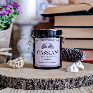 Cassian ACOTAR Candle  Officially Licensed A Court of Thorns and Roses, Book Lover Candle, Bookish Gifts, Book Candle Gift