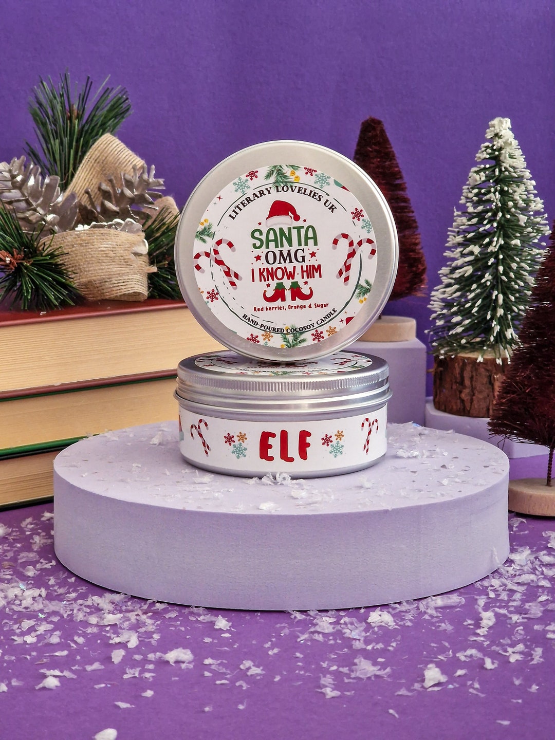 Elf the Movie Inspired Candle Christmas Movie Candle Sweet Etsy
