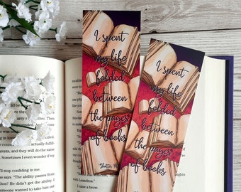 Between the pages of books  Shatter Me Bookmark - Bibliophile Bookmark - Book Lover Gift-