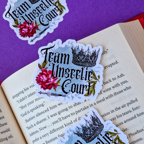 Team Unseelie Court Sticker  These Hollow Vows - Bookish sticker - Waterproof Vinyl Sticker - Book Lover Gift