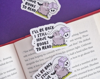 Endless TBR Ghost Bookish sticker - Waterproof Vinyl Sticker - Book Nerd - Book Lover Gift