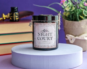 Night Court ACOTAR Candle  Officially Licensed A Court of Thorns and Roses, Book Lover Candle, Bookish Gifts, Book Candle Gift