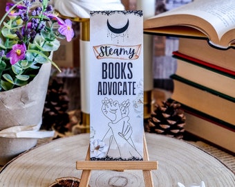 Steamy Romance Advocate Bibliophile Bookmark - Book Lover Gift -Book Worm Gift - Pretty Stationary