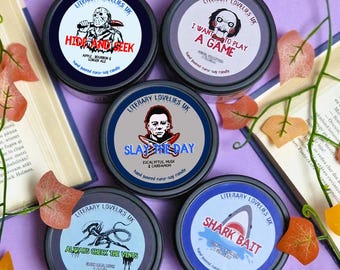 Halloween Horror Candles - Chills and Thrills - Horror Movie Lovers - Fun Autumn Gift