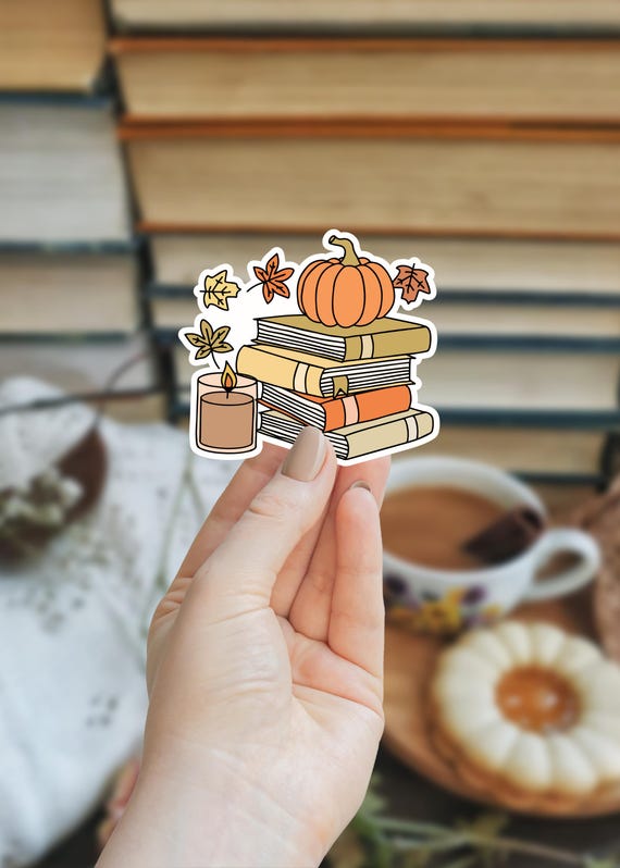 Cozy Book Stack | Vinyl Sticker Cozy Book Stack | Vinyl Sticker