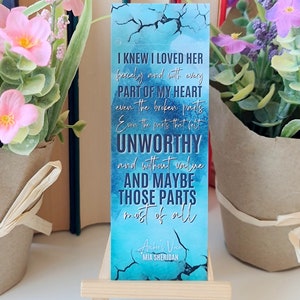 I loved her fiercely  Archer's Voice Bookmark - Bibliophile Bookmark - Book Lover Gift-