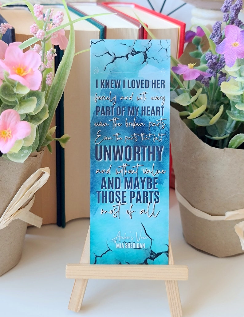 I loved her fiercely Archer's Voice Bookmark Bibliophile Bookmark Book Lover Gift image 1