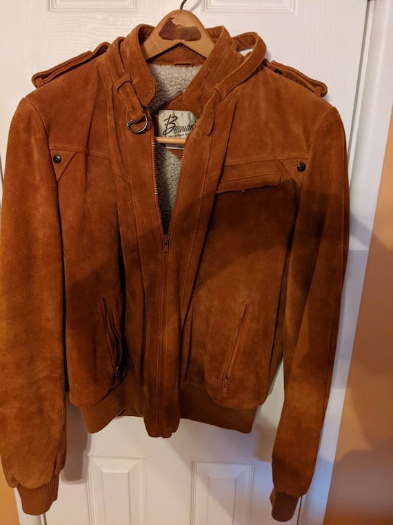 Berman's Brown Moto Leather Jacket
