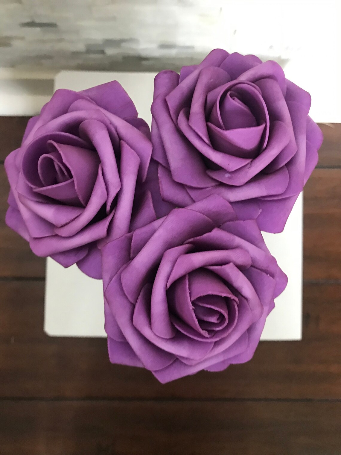 Handcrafted Rose Flower Pen Purple Flower Pens Wedding Etsy