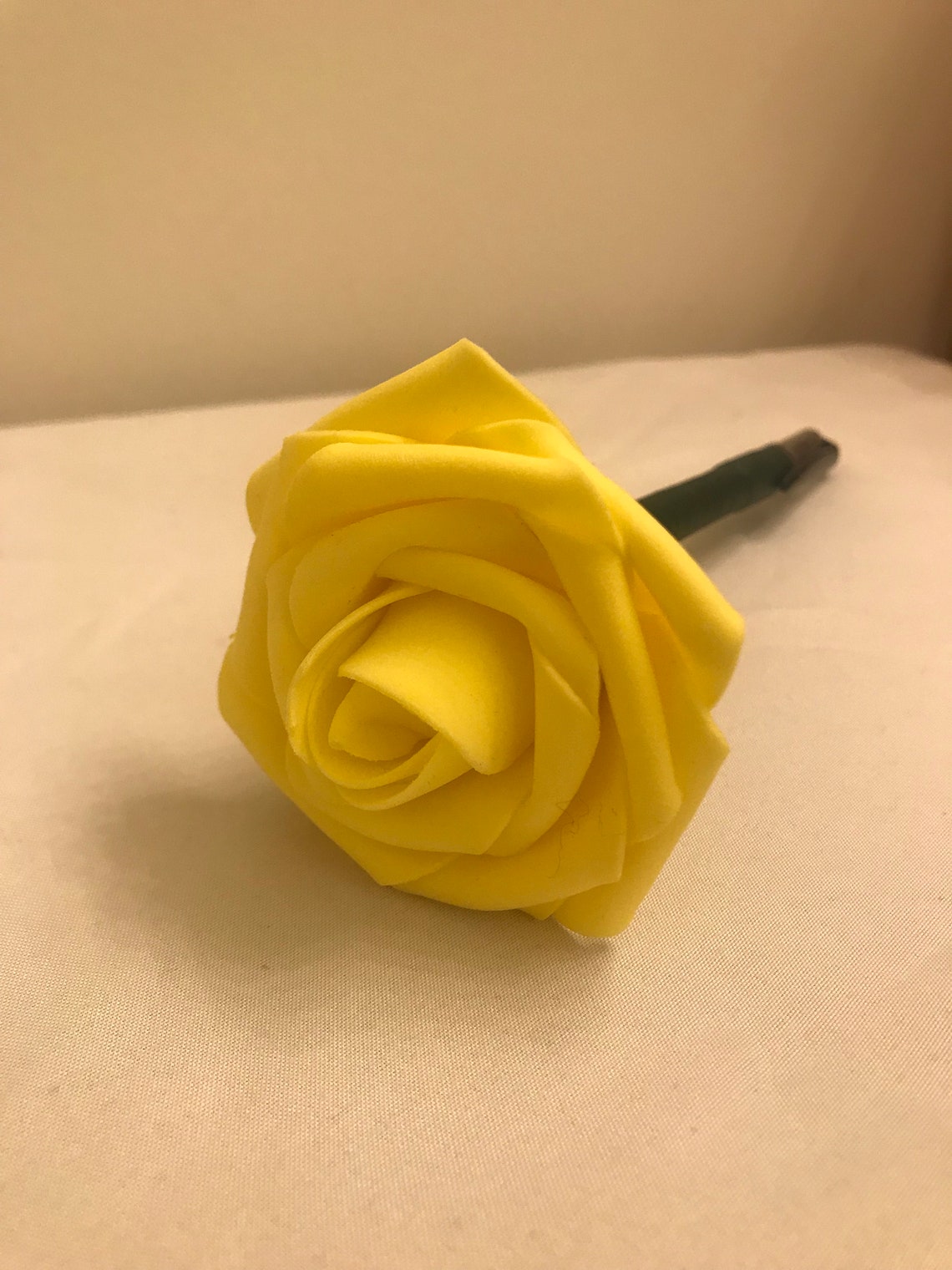 Handcrafted Rose Flower Pen Yellow Flower Pens Wedding Etsy