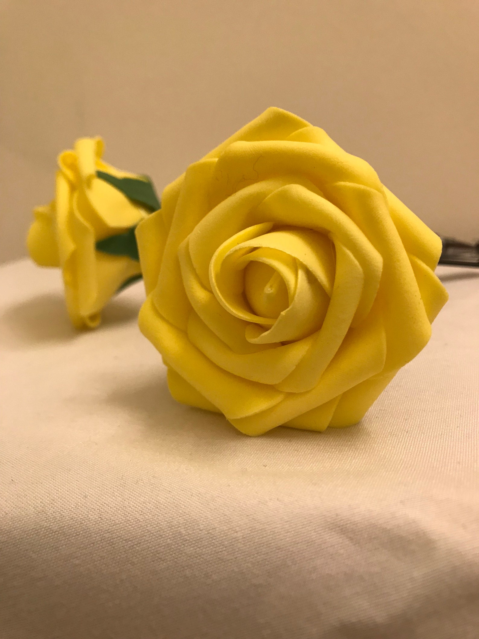 Handcrafted Rose Flower Pen Yellow Flower Pens Wedding Etsy
