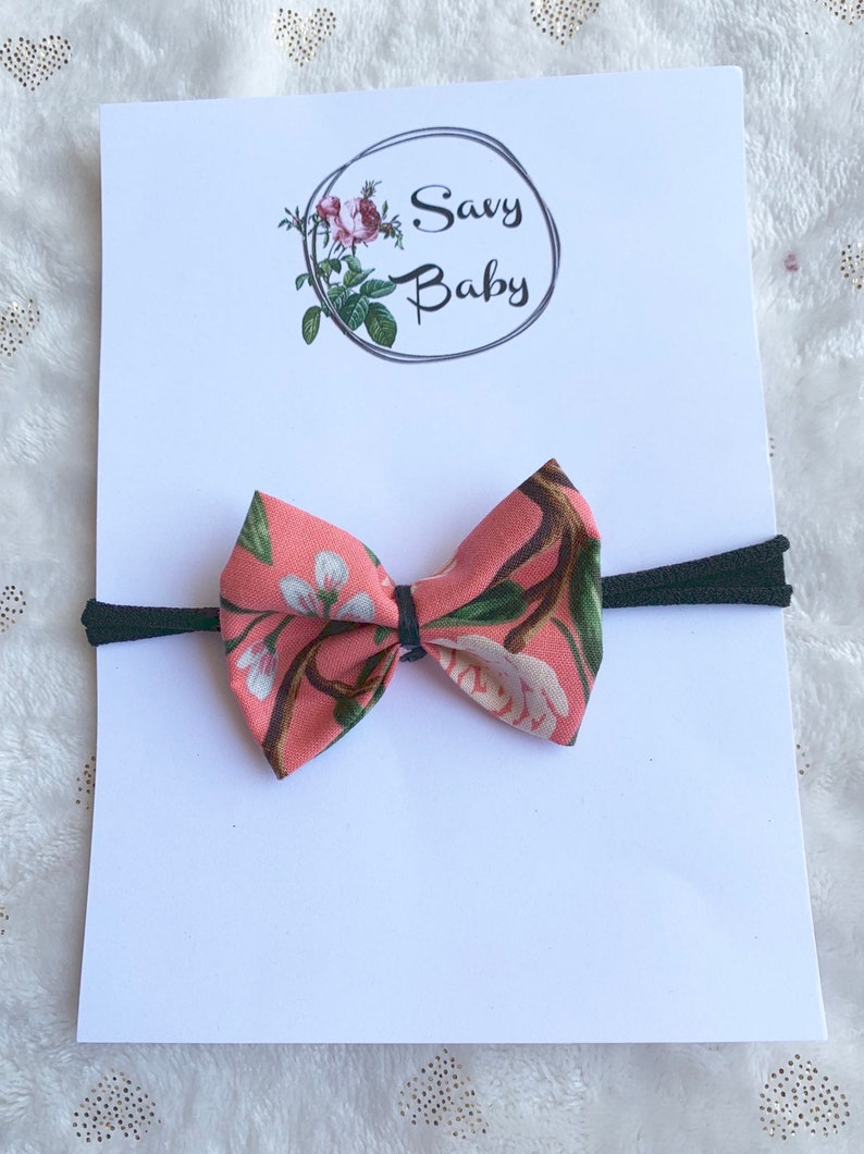 Pink light blue dark blue baby girl Bow Set