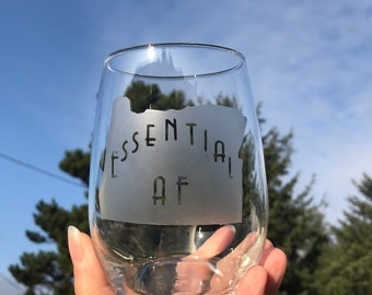 Engraved Multiple State Stemmed Wine Glass Graduation Multiple States to Choose From Custom Going Away or Moving Gift